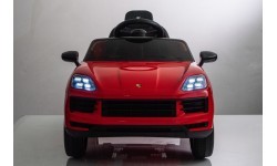 Elektromobilis Porsche Cayenne, raudonas