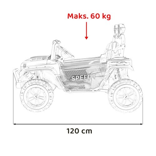 Электромобиль Passion 4x4 Off-Road, белый