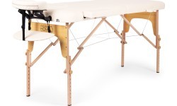 Wooden massage and rehabilitation table, 2-segment, foldable into a suitcase + bag ModernHome