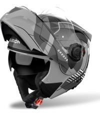Flip-Up Motorcycle Helmet AIROH SPECKTRE Groove P/J Glossy Gray