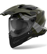 Motociklo šalmas Airoh Commander 2 Reveal matinė karinė žalia