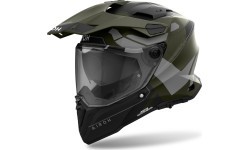 Motociklo šalmas Airoh Commander 2 Reveal matinė karinė žalia
