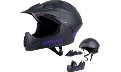 Nusileidimo šalmas W-TEC Campanero Noir Violet