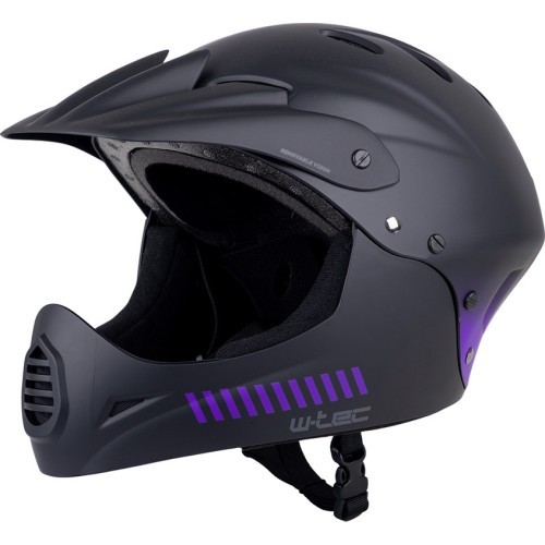 Nusileidimo šalmas W-TEC Campanero Noir Violet
