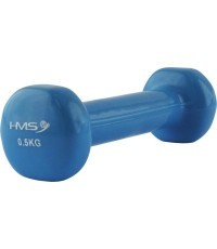 Vinilu dengtas hantelis HMS 17023, 1 vnt. - 0.5kg