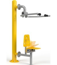 Lauko treniruoklis „Traukimo sėdynė" neįgaliesiems + stulpas D02R+SI+SLW2