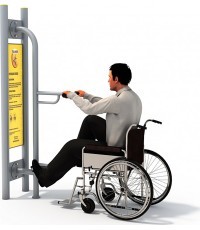 Lauko treniruoklis dviratis neįgaliesiems Bicycle Disabled E25