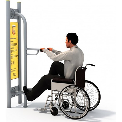 Уличный велотренажёр для людей с ограниченными возможностями Bicycle Disabled E25