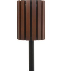 Plieninė ir medinė šiukšliadėžė 03008