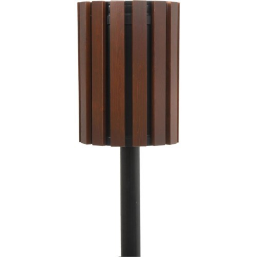 Стальная деревянная урна 03008