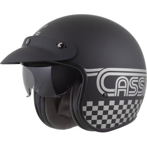Motorcycle Helmet Cassida Oxygen Rondo 2.0 Matte Black/Silver