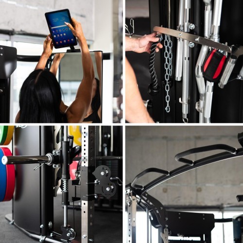 MULTI-GYM WITH SMITH MACHINE CYKLOP 10 SEMI COMMERCIAL HMS