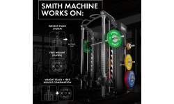 MULTI-GYM WITH SMITH MACHINE CYKLOP 10 SEMI COMMERCIAL HMS