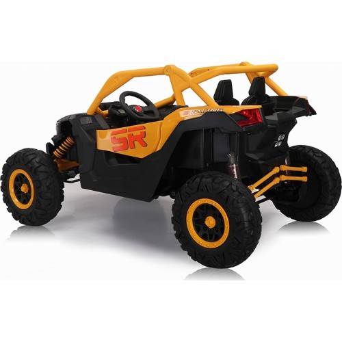 Elektrinis vaikiškas bagis Buggy SR Super 66, geltonas