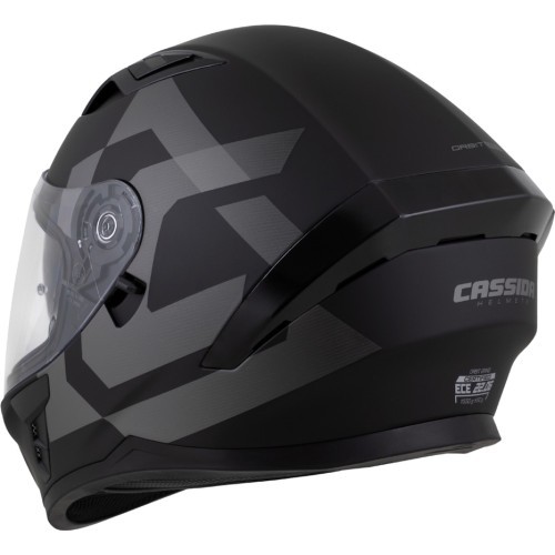 Motociklo šalmas Cassida Orbit Grind matinis juodas/pilkas
