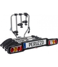 Autobagažinė Peruzzo Siena // 4 dviračiam, ant kablio, atlenkiama (plienas)