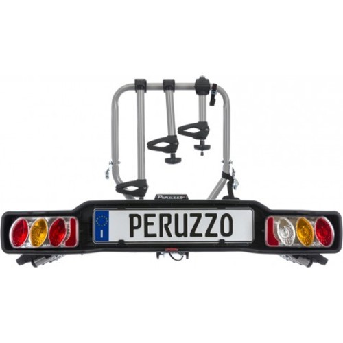 Autobagažinė Peruzzo Siena // 4 dviračiam, ant kablio, atlenkiama (plienas)