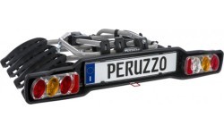 Autobagažinė Peruzzo Siena // 4 dviračiam, ant kablio, atlenkiama (plienas)