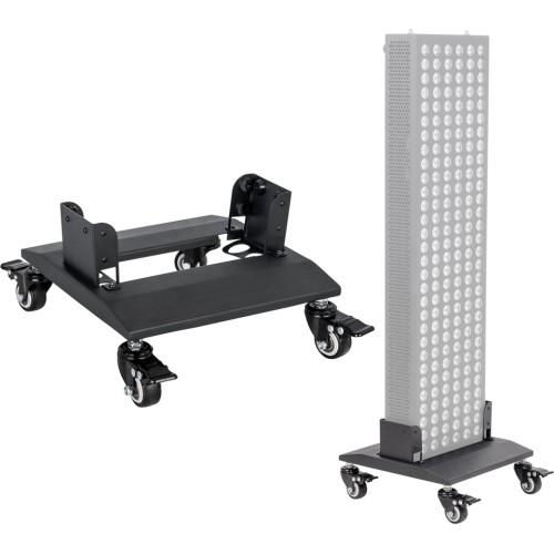 Stand w/ Wheels for Red LED Light Therapy Panel inSPORTline Brister - Black