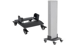Stand w/ Wheels for Red LED Light Therapy Panel inSPORTline Brister - Black