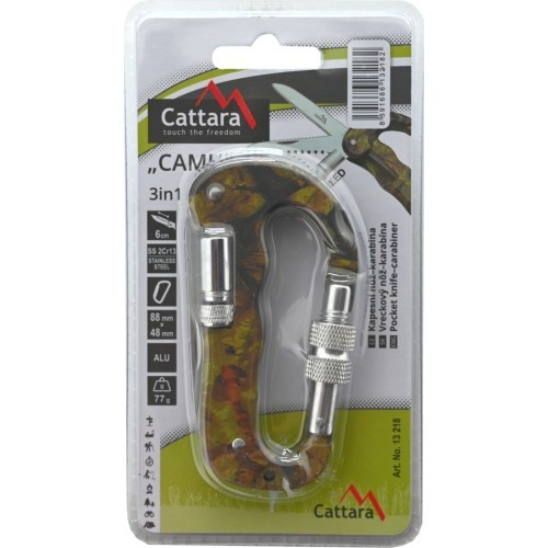 Multifunctional knife-carabiner KAMU 3in1
