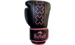Боксёрские перчатки Buffalo Outrage, чёрно-розовые, 12 oz