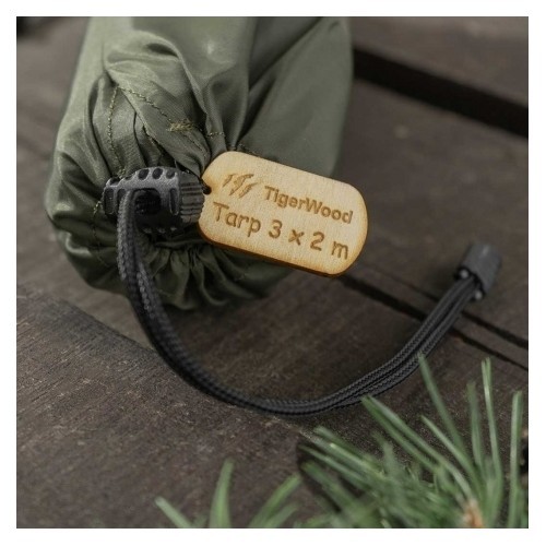TigerWood tarp 3 m x 2 m olive green