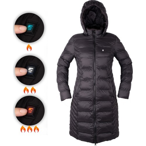 Women’s Heated Jacket inSPORTline WARMatera - Brown