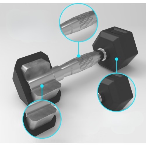 Hex Dumbbell inSPORTline Hexclusive 15 kg