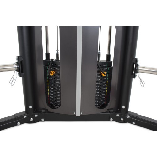 Многофункциональный тренажёр Pivot Fitness FSM-400 Functional Smith Machine, чёрный