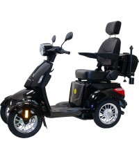 Keturratis elektrinis paspirtukas inSPORTline Antun - Juoda