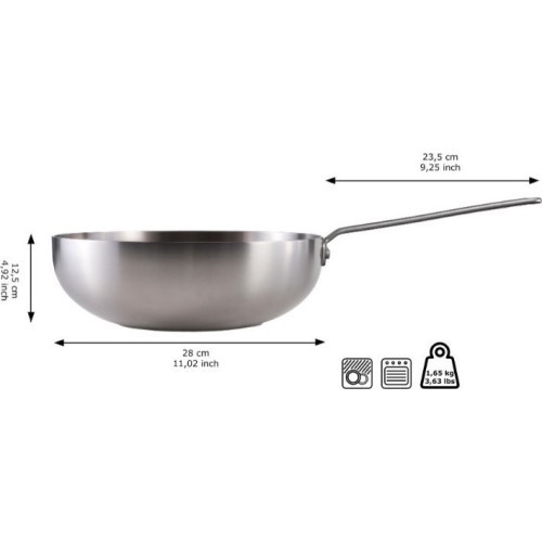Nerūdijančio plieno WOK keptuvė Skottsberg 28cm