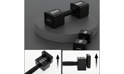 ADJUSTABLE DUMBBELLS BLACK 2 x 5 KG HL02 HMS