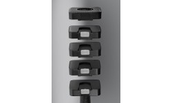 Разборные гантели HMS HL02, чёрные, 2 x 5 кг