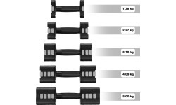 Разборные гантели HMS HL02, чёрные, 2 x 5 кг