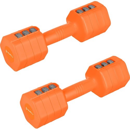 Reguliuojami hanteliai HMS HL03 oranžiniai 2 x 2,5 kg