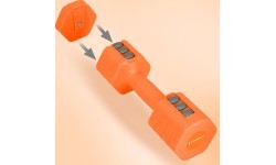 ADJUSTABLE DUMBBELLS ORANGE 2 x 2.5 KG HL03 HMS