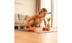 ADJUSTABLE DUMBBELLS ORANGE 2 x 2.5 KG HL03 HMS