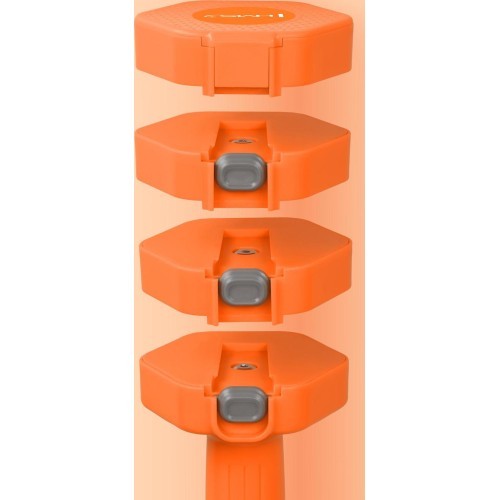 Reguliuojami hanteliai HMS HL03 oranžiniai 2 x 2,5 kg