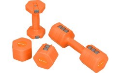 Reguliuojami hanteliai HMS HL03 oranžiniai 2 x 2,5 kg