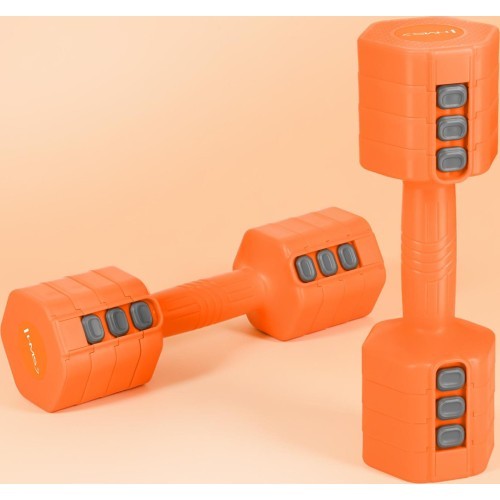 ADJUSTABLE DUMBBELLS ORANGE 2 x 2.5 KG HL03 HMS