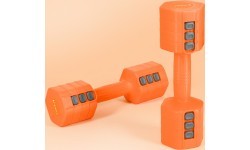 ADJUSTABLE DUMBBELLS ORANGE 2 x 2.5 KG HL03 HMS