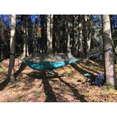Hamakas Origin Outdoors su iššokančiu tinkleliu nuo uodų