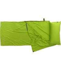 Miegmaišio įdėklas Origin Outdoors Microfiber, stačiakampis, žalias