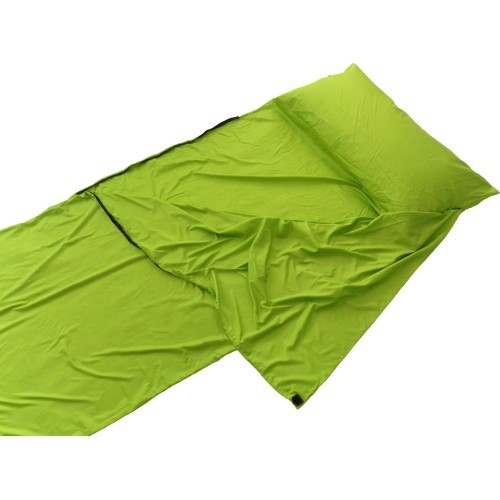Miegmaišio įdėklas Origin Outdoors Microfiber, stačiakampis, žalias