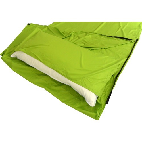 Miegmaišio įdėklas Origin Outdoors Microfiber, stačiakampis, žalias