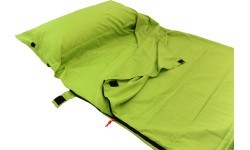 Miegmaišio įdėklas Origin Outdoors Microfiber, stačiakampis, žalias