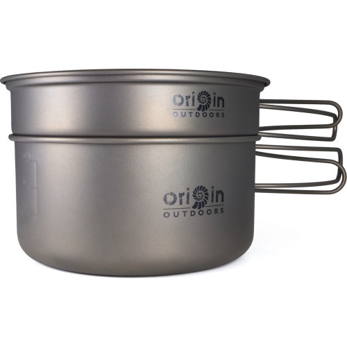 Origin Outdoors stovyklavimo virimo indų rinkinys „Titanium“
