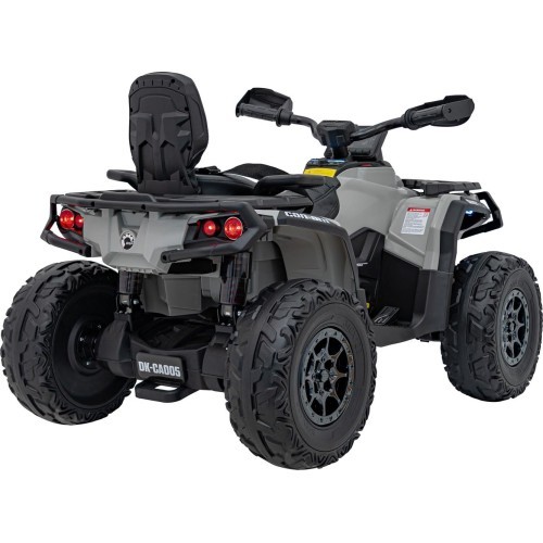Keturratis Can Am Outlander ATV su valdymo pultu, pilkas