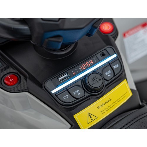 Keturratis Can Am Outlander ATV su valdymo pultu, pilkas